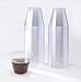 200 Clear Hard Plastic Cups | 9 oz. Fancy Disposable Heavy Duty Tumblers (200 Piece Bulk Party Pack) by Bloomingoods