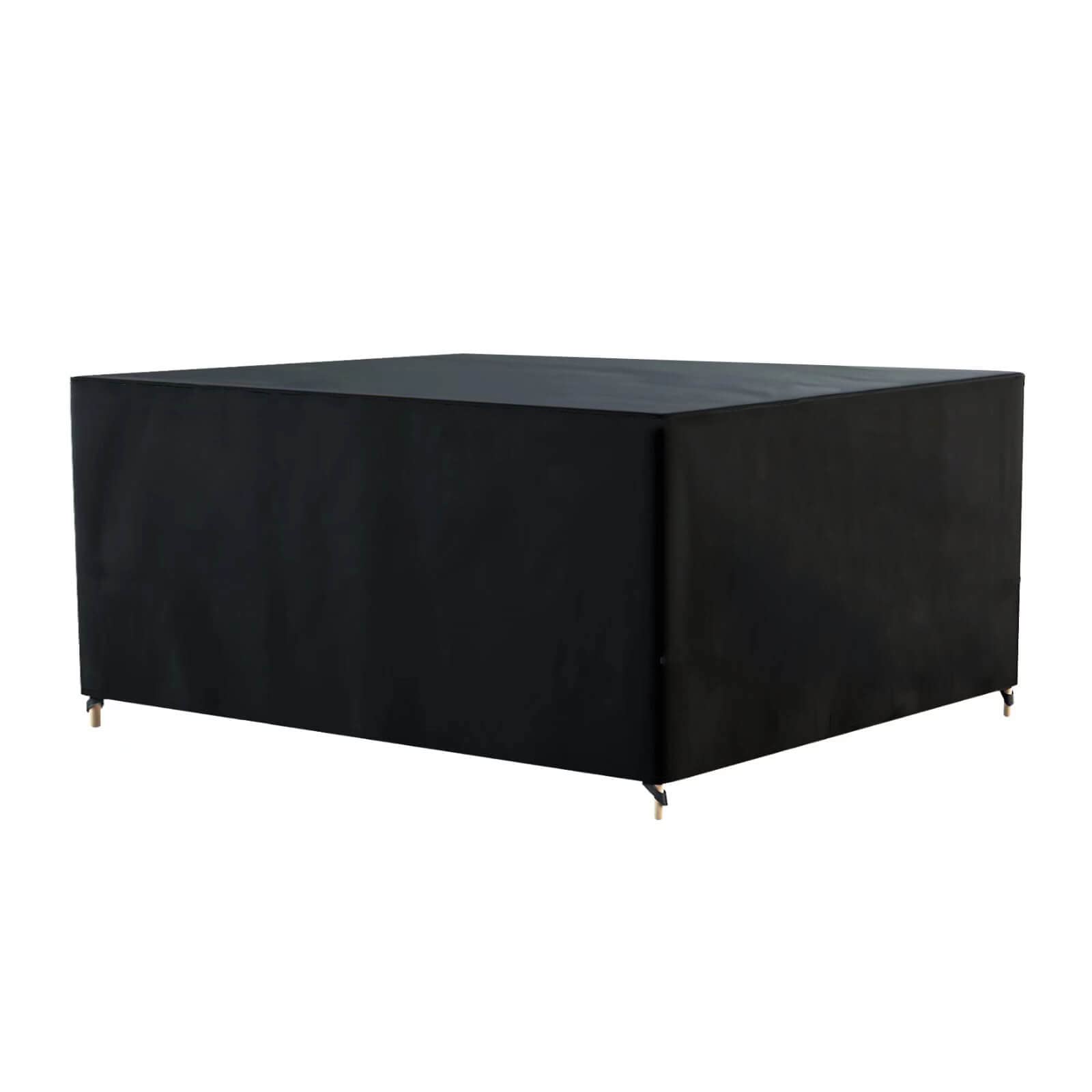 AWNIC Garden Furniture Cover Waterproof Heavy Duty 420D Oxford, Windproof Anti-UV Patio Outdoor Table Covers Rectangular Black (150x120x71cm)