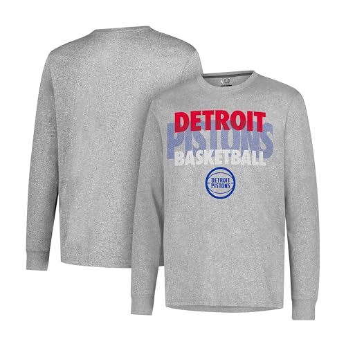 Ultra Game Mens Supreme Long Sleeve Pullover Tee Shirt Heather Gray