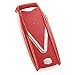 Börner Mandoline Slicer V5 (Plus Set) • Adjustable Vegetable V-Slicer with Extra Accessories + Peeler • Kitchen Slicer For Slices, Strips, Dices • Stainless Steel V-Blade • Color: Red