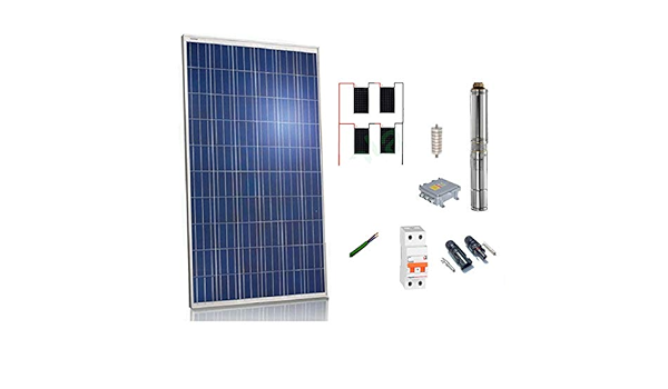 Kit solar Bombeo 900w / 1.2cv Caudal max. 2200 Litros/hora ...