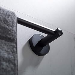 KRAUS Elie 24-inch Bathroom Towel Bar, Matte Black