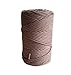 Macrame Cord Cotton Rope 3 mm 1/8 in, 153 yd – 1 PLY Super Soft Cotton Single Twisted String for Macrame Dream Catcher, Boho Wall Hanging Feather, Plant Hanger, and Wall Tapestry – MB Cordas