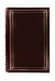 Pioneer Photo 204-Pocket Ring Bound Photo Album for 4 by 6-Inch Prints, Burgundy Bonded Leather with Gold Accents Cover