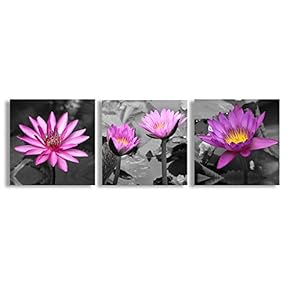 Beautiful Flowers Collage Painting Artwork for Home Framed 24 Panels