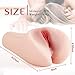 Pocket Pussy Male Masturbator with Lifelike Labia,Fondlove 3D Realistic Vaginal and Anal 8.3 inch Canal Stroker Large Masturbators Sleeve Sex Toy for Men Masturbation