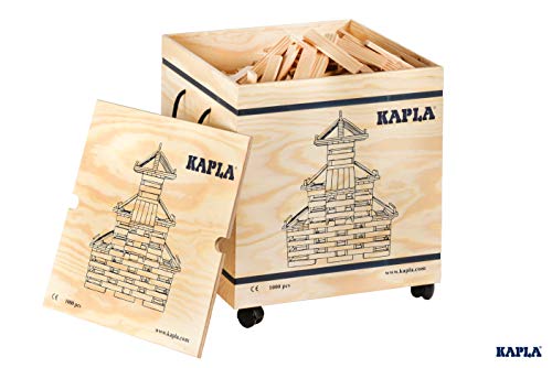 KAPLA - KISTE 1000 Holzplättchen - Holzspielzeug, Konstruktionsspielzeug, ab 2 Jahren – Bild 4