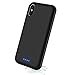 iPhone Xs Max Battery Case 6200mAh, Gasopic Extended Slim Rechargeable Battery Charger Case External Battery Pack Portable Power Bank Protective Charging Case Cover for iPhone Xs Max (6.5inch)-Black