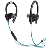 FREESOLO Wireless Bluetooth 4.1 In-Ear Noise Isolating Blue Sport Earbuds with Mic and Controller, Sweatproof