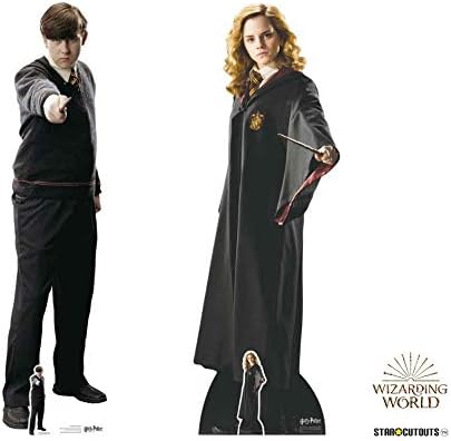 From the Official Harry Potter Books Star Cutouts Lifesize Cardboard Cutout of Hermione Granger (Emma Watson) Hogwarts School of Witchcraft and Wizardry Uniform 163 cm Tall - Image 4