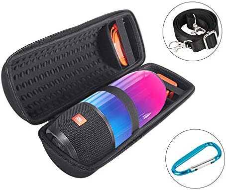 TONGTONG PU EVA Hard Case for JBL Pulse 3 Speaker Carry Storage Case Pouch for Bluetooth Speaker Bags (with Belt)