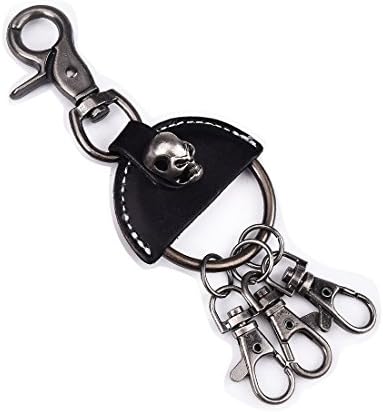 Lt Tribe Detachable Key Ring Organizer Punk Leather key Chain Lots of Style Skull A YSK002