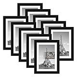 upsimples 5x7 Picture Frame Set of 10, Display