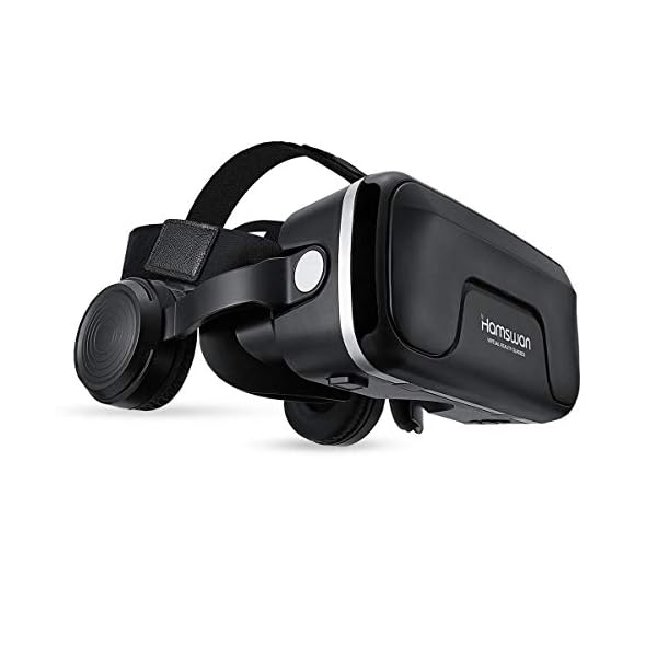HAMSWAN VR Headset, Virtual Reality Headset, 3D Glasses, VR Goggles-for 3D VR Movies Video Games with 100 Degree FOV for iPhone X 8 7 6 plus, Samsung S6 S7 S8/Plus/Edge Note 8 [Upgraded Edition]
