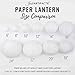 Just Artifacts Decorative Round Chinese Paper Lanterns 12pcs Assorted Sizes (Color: White)
