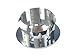 VRSS 10th Grade Electroplating Bathroom Kitchen Sink Basin Trim Overflow Ring Cover Hole Insert in Cap (6Pcs Silver)