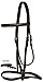 AceRugs Brown Black Raised Horse English Bridle Stitched (Brown)