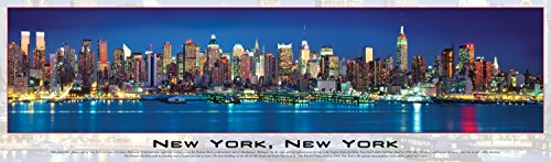 Buffalo Games Panoramic: New York Glow in The Dark Jigsaw Puzzle (750 Piece)