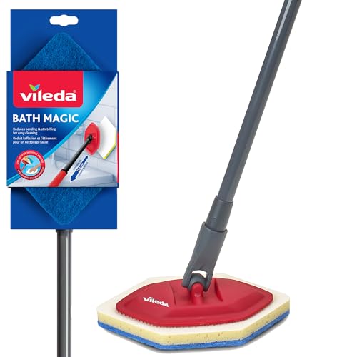 Vileda Bath Magic Bathroom and Tub Mop | Multisurface Cleaning Mop |