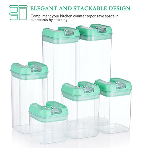 image for Senbowe [6-Piece] Air-Tight Food Storage Container Set with Durable Pl