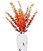 LUCKY SNAIL 4 Pcs Artificial Flowers, Artificial Eucalyptus Leaves 29.5 Inches Long Fake Flowers for Wedding Bouquet Party Home Office Craft Christmas Decorations(Orange)
