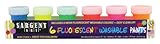 Sargent Art 66-5525 Washable Fluorescent Paint Set, 6-Count