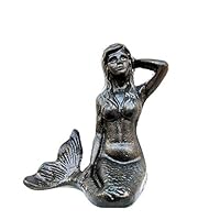 Shirleyle-Hohar Decorative Rustic Door Stop Garden Pool Decoration Statue, Mermaid Door Stopper Heavy Duty Euro Classical Door Holder for Garden Farmhouse Wooden Door Doorstop Door Wedge