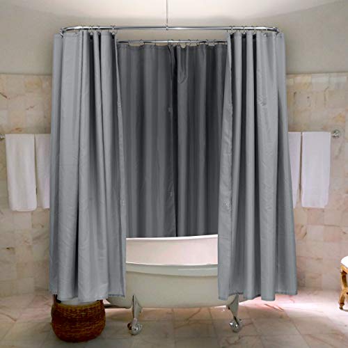 Hudson Brass Works WORODD WO Shower Curtain Rod DShape for