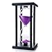Bellaware 60 Minutes Hourglass, Wood Sand Timer,Purple