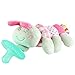 Evedy Baby Pacifier Toy, Washable Funny Animal Pacifier Holder with breathable holes Teething Soother for Newborn, Silicone Nipple Breast Feeder for Infant Toddler Baby Kids