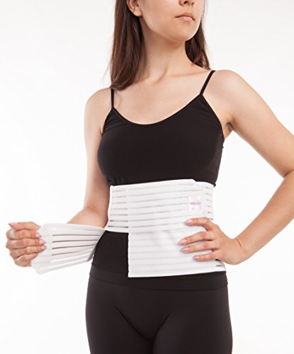 Gabrialla Breathable Abdominal Light Support Binder for Women, White, X-large - Thumbnail 2