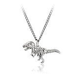Jane Stone Vintage Mini Dinosaur Skeleton Animal Pendant Collar Bib Necklace Personalized Alloy Jewelry