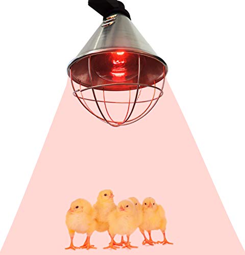 EIDER Infrarot Wärmestrahlgerät PROFI inkl. Leuchtmittel (Birne 150W bereits enthalten) - Wärmelampe für Tiere – Bild 3