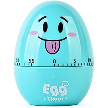 Amazon.com: Cute Kitchen Egg Timer For Cooking -60 Minutes Egg Shape ...