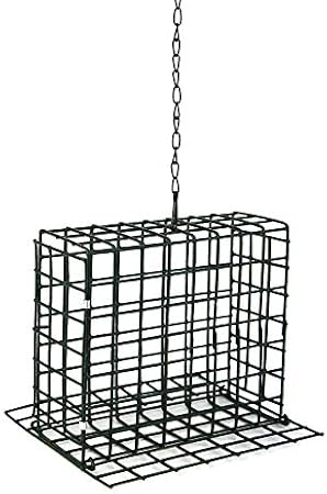 Amazon Com Garden Treasures Green Metal Suet Bird Feeder