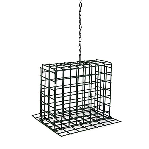 Amazon Com Garden Treasures Green Metal Suet Bird Feeder