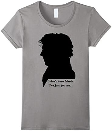 Women's Sherlock Friend Tee Shirt Medium Slate