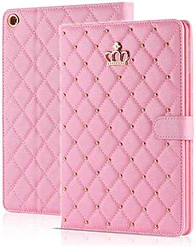 Photo 1 of Topwin Cute Crwon Case for iPad Mini 6 (8.3-Inch,2021 Model), Bling Diamond PU Leather Smart Auto Sleep/Wake with Kickstand Shockproof for Girls Women Apple iPad Mini 6th Gen 8.3 Inch(Pink)