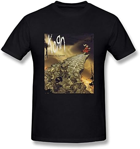 Diane L Men's Korn Follow The Leader Cotton T-Shirts Black M