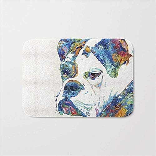 Nizefuture Colorful English Bulldog Art by Sharon Cummings Doormat Bath Door Mat (23.6"x15.7")