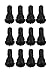 ABN Rubber Valve Stems (TR412, 12 Pack)