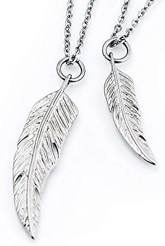 人気ランキング1位のフェザー Leger T12t13pair 0 45 産業 研究開発用品 Leger チタンアクセサリー B0190i44e0 純チタン製ペアネックレス ビューティー レジエ