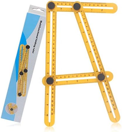 Angleizer Template Tool - Angle Ruler and Finder Measurement Tile &amp; Flooring Layout Tools for Handymen, Builders, Craftsmen and DIY-ers by CESON