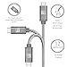 LAX Gadgets Micro USB Cable - Charging Cable USB to USB-A - Durable Nylon Braided Android Charger Cable - High Data Sync - 10ft - Gray