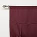 Best Home Fashion Premium Thermal Insulated Blackout Tie-Up Window Shade - Rod Pocket - Burgundy - 42
