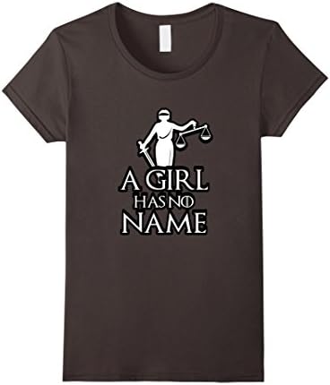 Womens Funny A Girl Has No Name Halloween T-shirt Small Asphalt