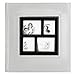 Lanpn Photo Album Self Adhesive, Sticky Picture Albums with Magnetic Pages Holds 3x5, 4x6, 5x7, 6x8, 8x10 Photos for Wedding/Anniversary/Birthday (30 Sheets / 60 Pages, Silver)
