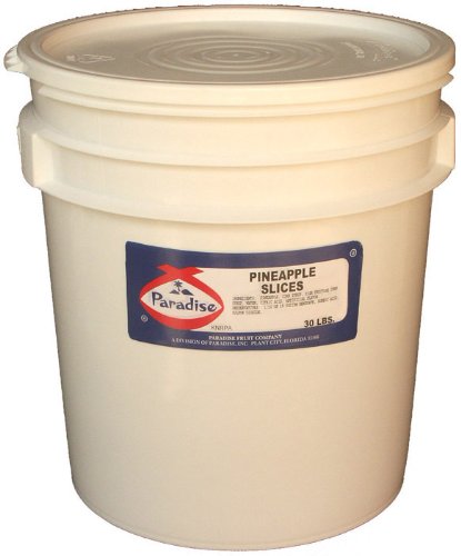 Paradise Pineapple Slices, 30 Pound Tub
