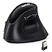 AUTLEY Wireless Vertical Mouse, 2.4G Optical Ergonomic Mouse for Laptop, Computer, MacBook, Adjustable DPI 800/1200/1600, Black