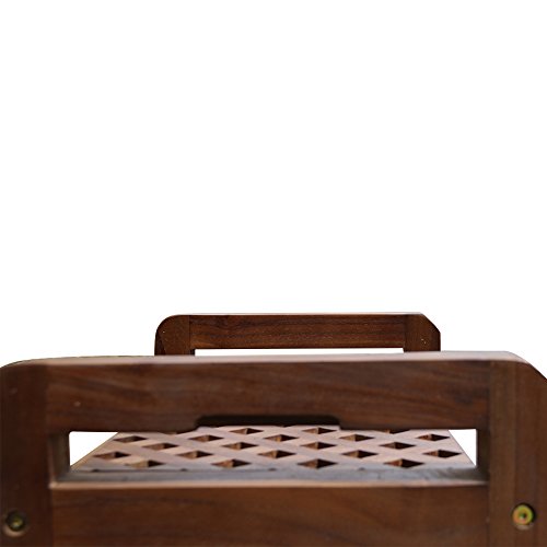 ALATEAK Shower Seat Bench with Storage Shelf for Seating, Support & Relaxation, Spa Bath Bench Stool Perfect for Indoor or Outdoor Use - Thumbnail 3